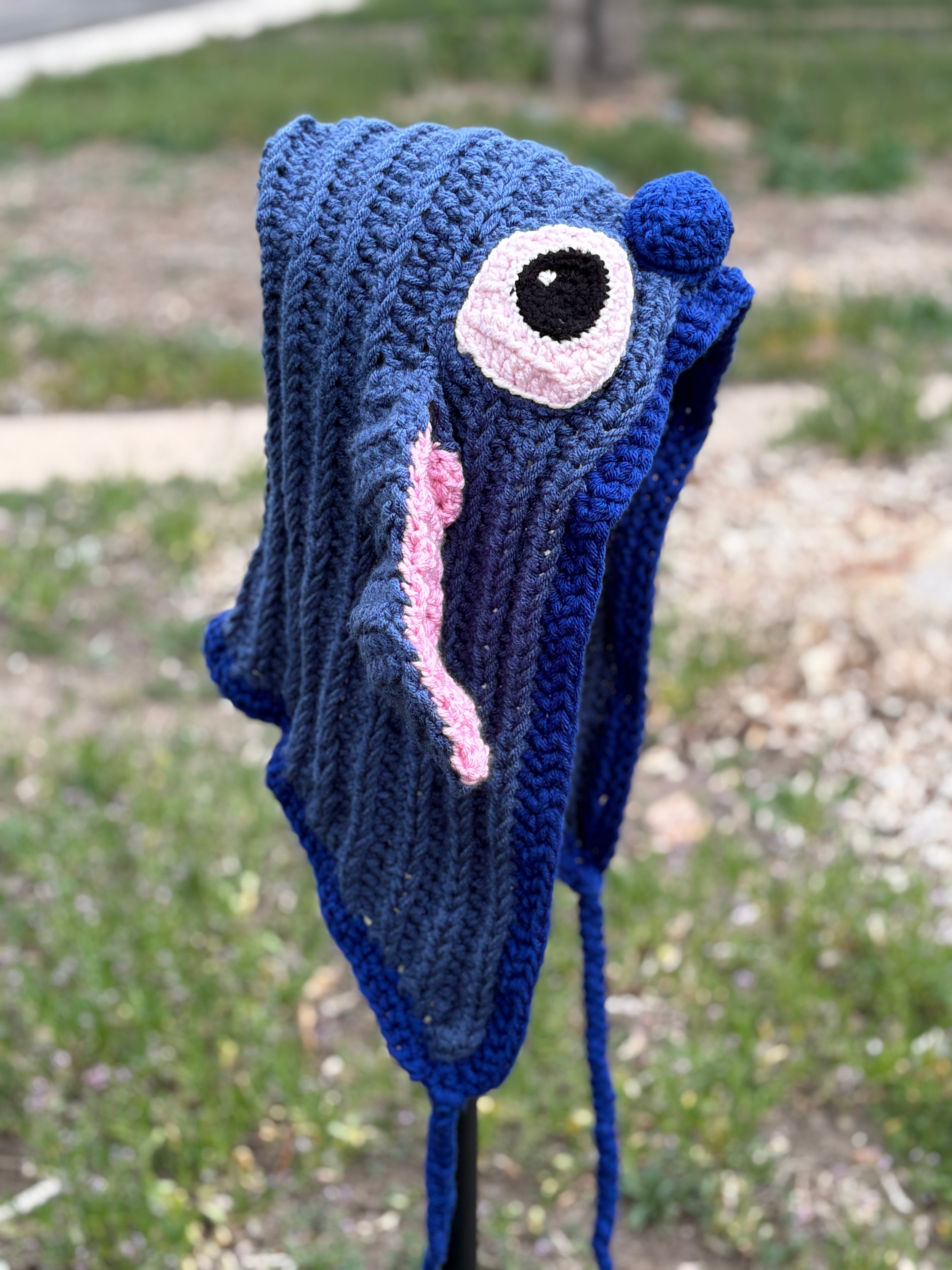 Blue alien hat