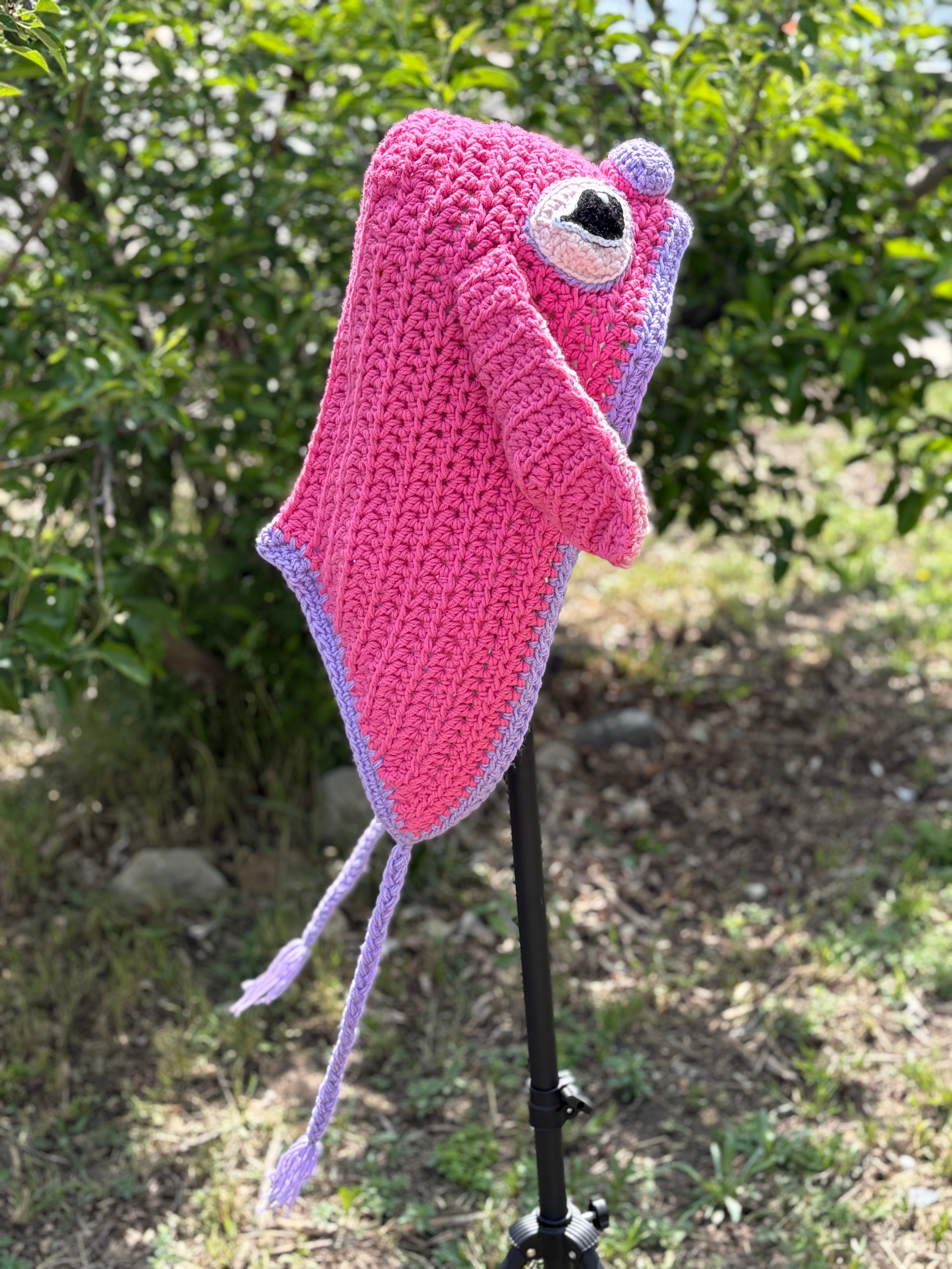 Pink alien hat